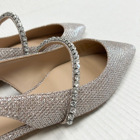 STUART WEITZMAN Crystalline Embossed Slingback Flats - Picture 4 of 6